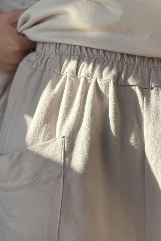 Lagen Shelby Sweatshirt Barrel Pant Stone =